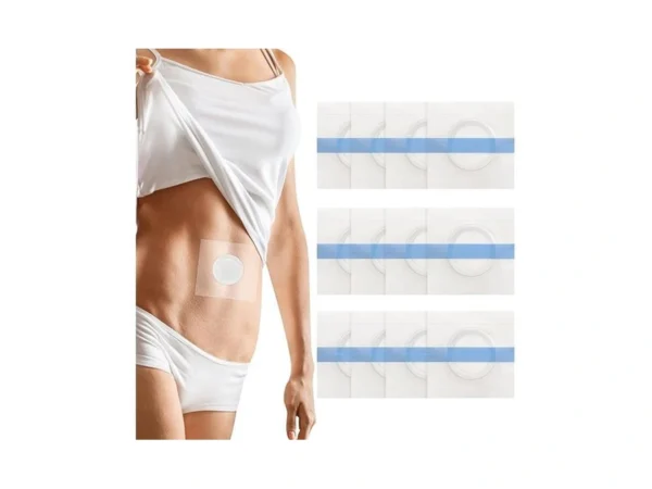 12pcs Castor Oil Patches - Transparent Pu Film For Belly