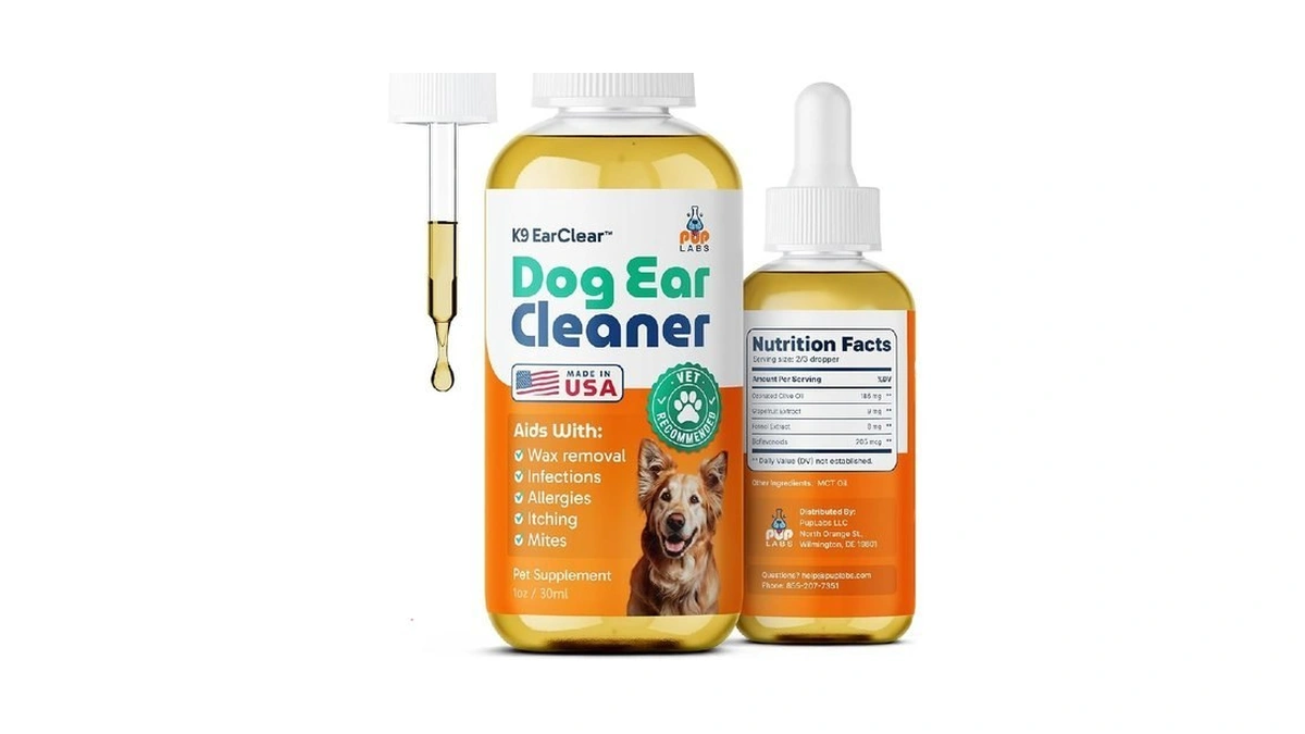 Pup Labs Ear Clear, Natural Dog Ear Cleaner And Infection
