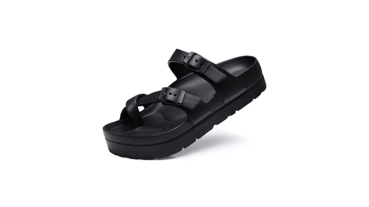 Goosecret Women's Platform Sandals With Arch Support Comfortable Foam Slides