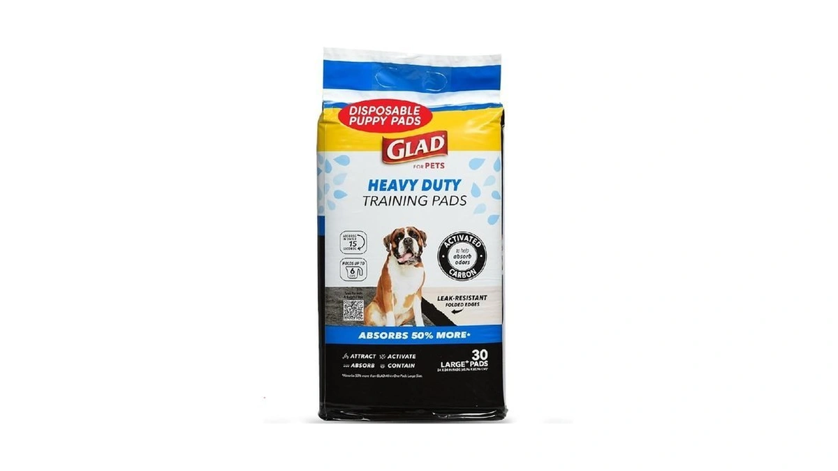 Glad For Pets Xl Charcoal Training Pads, Activated Carbon Odor