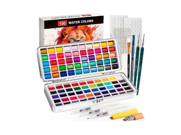 Watercolor Paint Set 100 Colors Botkc Travel Water Colors Kit