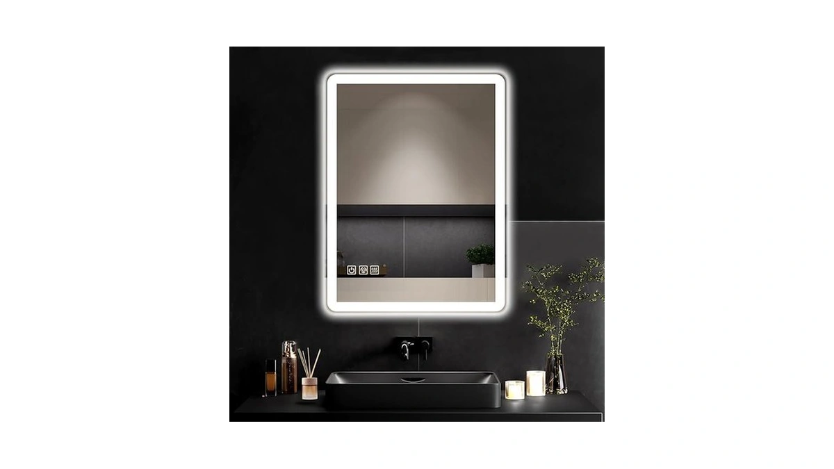 24"x32" Led Bathroom Vanity Mirror With Lights, Anti-fog, Dimmable, Lighted