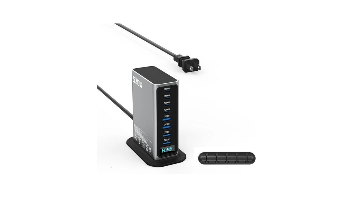 520w Usb C Charger Station, 8-port (4c+4a) Gan Fast Charger
