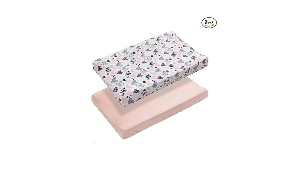 Little Tots Baby Pack Of 2 Changing Pad Cover, Breathable
