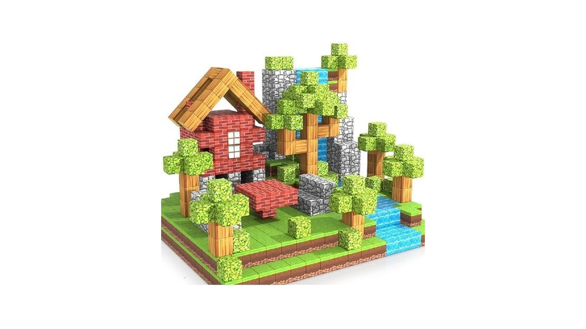Wanplay 100pcs Magnetic Blocks, 1 Inch Building Blocks For Kids,