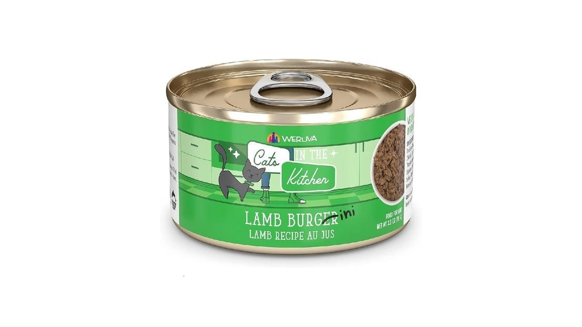 Weruva Cats In The Kitchen, Lamb Burger-ini With Lamb Au
