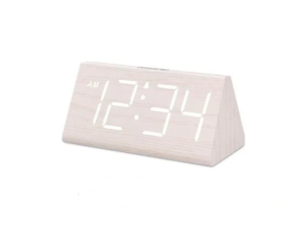 Dreamsky Wooden Digital Alarm Clock For Bedroom - Living Room