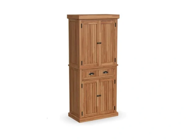 Homestyles Nantucket Natural Wood Pantry With Four Doors