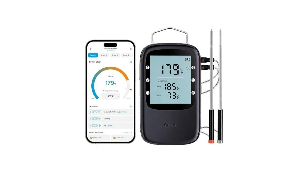 Govee Bluetooth Meat Thermometer, Wireless Meat Thermometer For Smoker Oven,