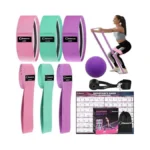 Goocrun Fabric Resistance Bands For Working Out, Belt With Multiple