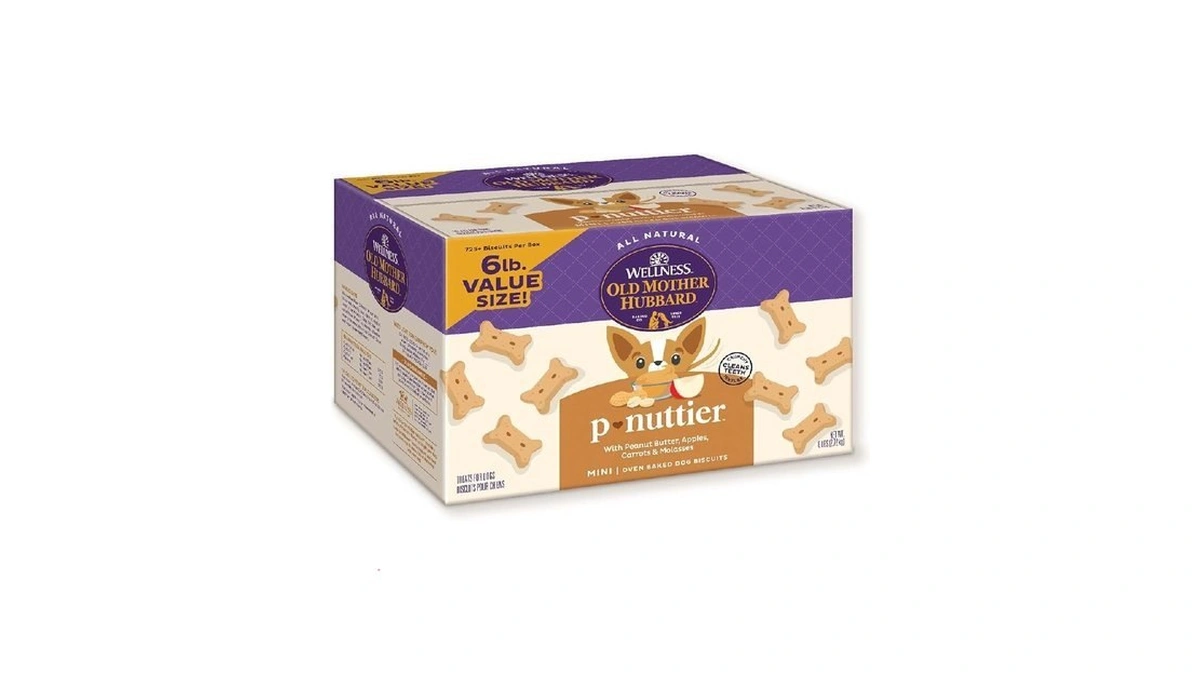Wellness Old Mother Hubbard Classic P-nuttier Dog Biscuits, Natural Training