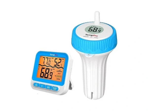 Temppro Waterproof Wireless Pool Thermometer Easy Read, Digital Pool Thermometer