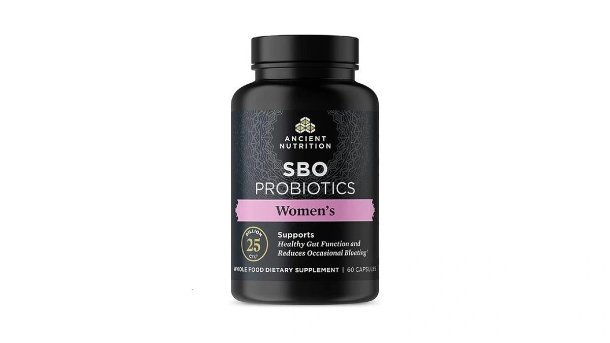 Ancient Nutrition Probiotics For Women, Sbo Probiotics Women's 60ct, Digestive