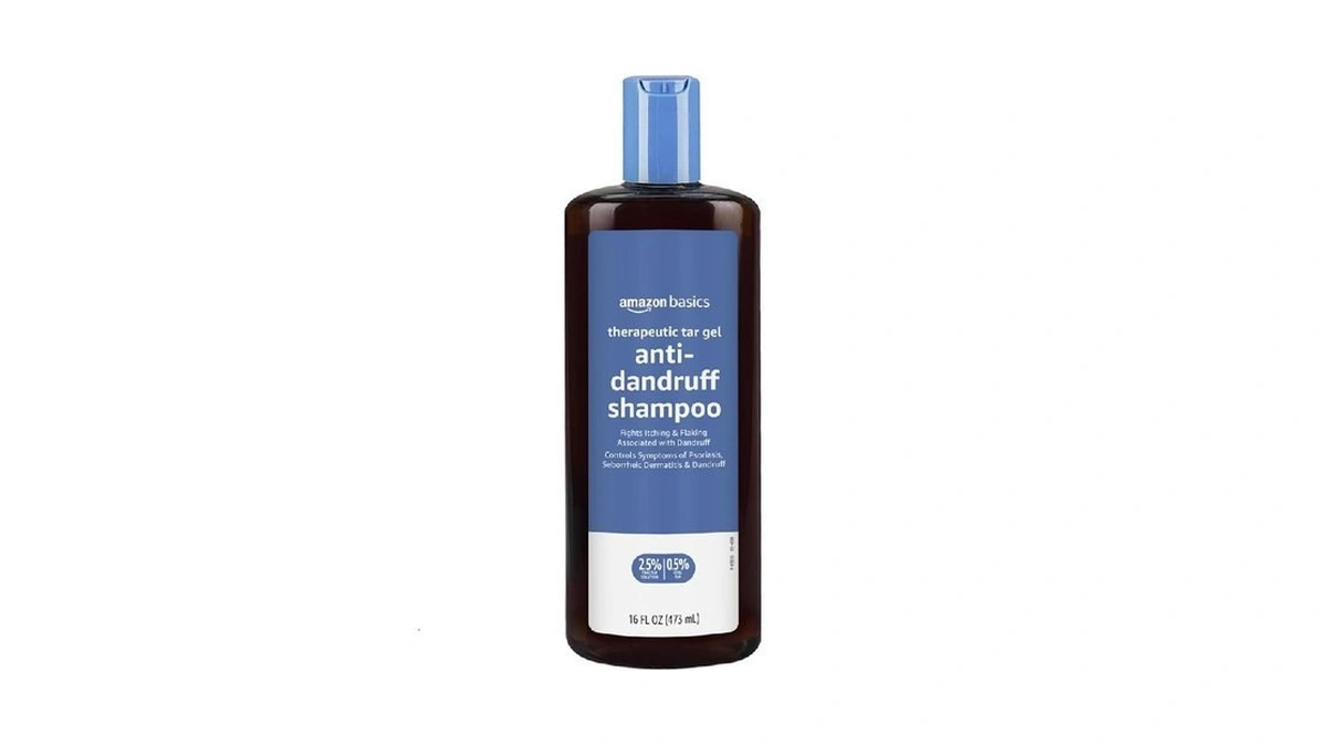 Amazon Basics Therapeutic Plus Coal Tar Anti-dandruff Shampoo, Treats Psoriasis,
