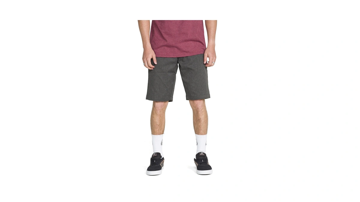 Volcom Men's Vmonty Chino Shorts Charcoal Heather 34