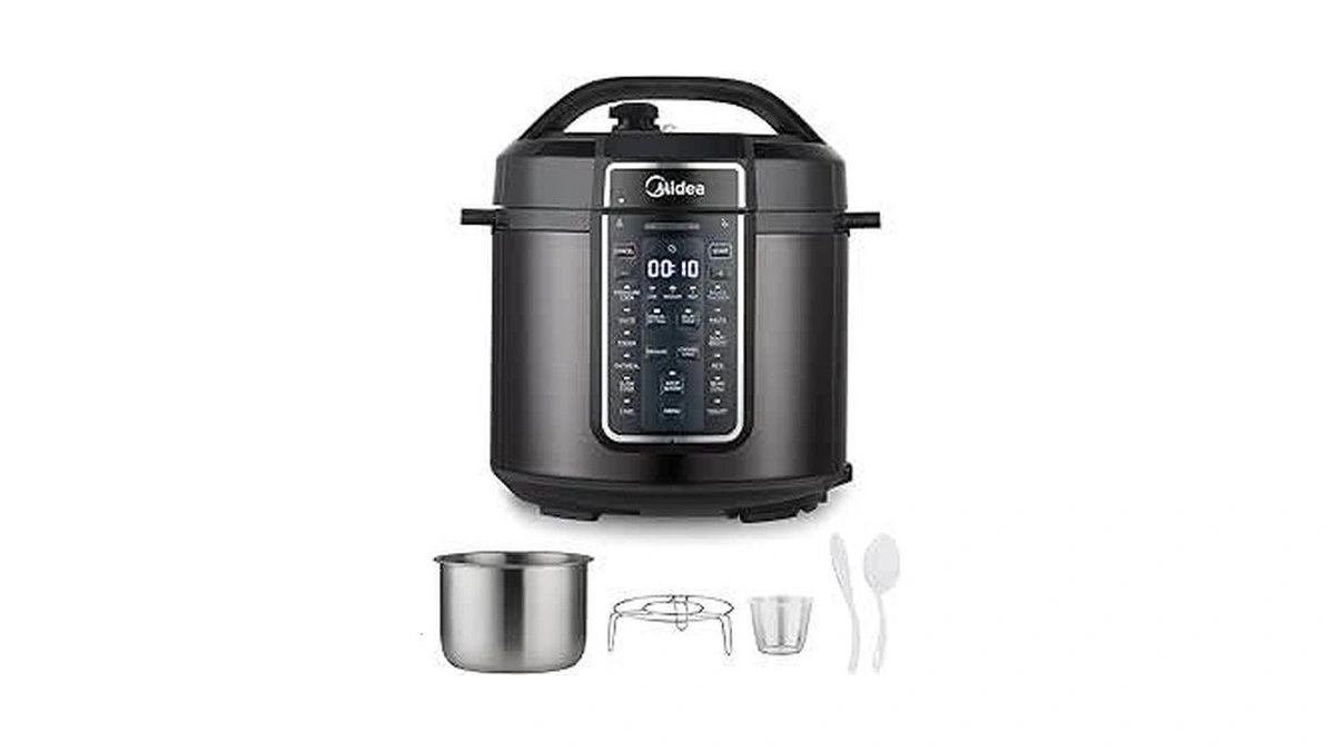 Midea 12-in-1 Electric Pressure Cooker, 6 Quarts, 12 Presets, Multi-functional