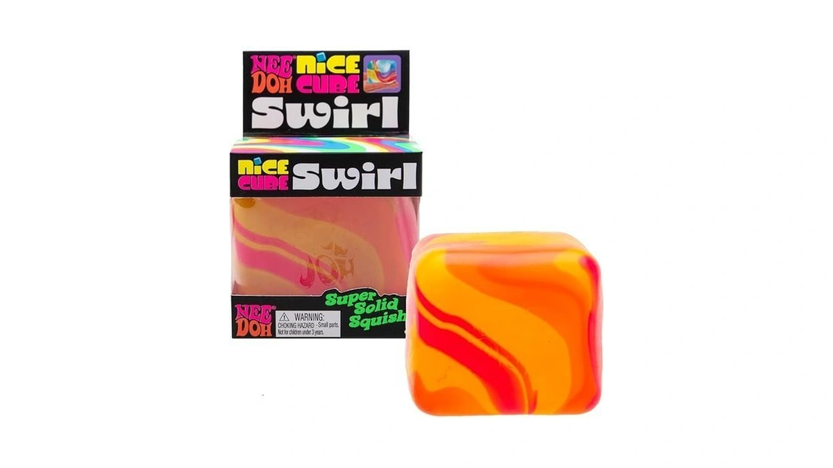Schylling Needoh Nice Cube Swirl - Sensory Toy With A