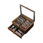 Amoard Knife Display Case Knife Collection Display Holder With Glass