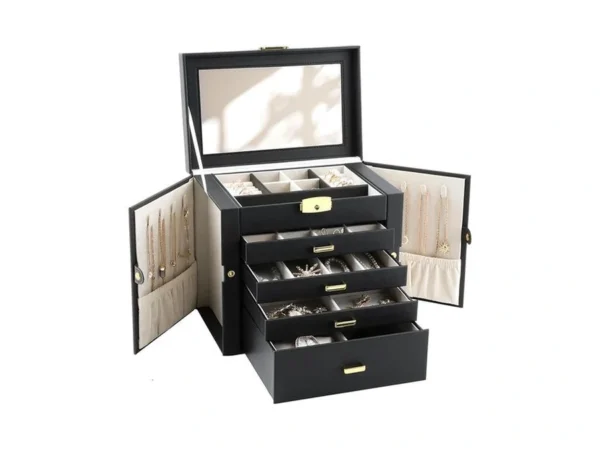 V-lafuylife Jewelry Box For Women, 5-layer Jewelry Organizers Box, Large
