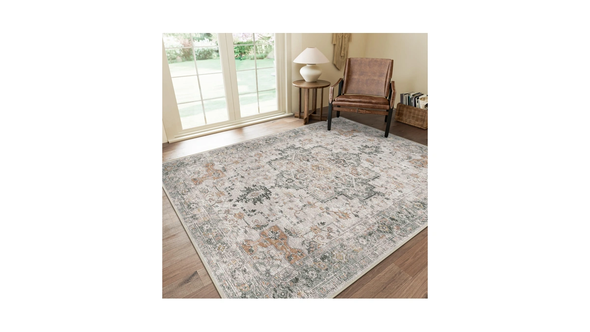 Genimo 8x10 Area Rugs For Living Room, Machine Washable Non