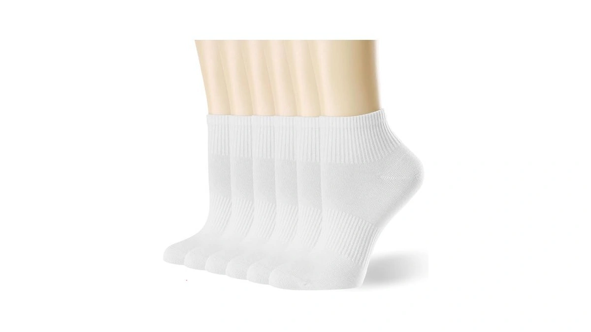 Qqmump Womens Ankle Socks Cotton Thin Casual White Athletic Socks
