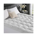 Silver Infused Mattress Topper, 40% Organic Viscose Derived From,1200gsm 3d+7d
