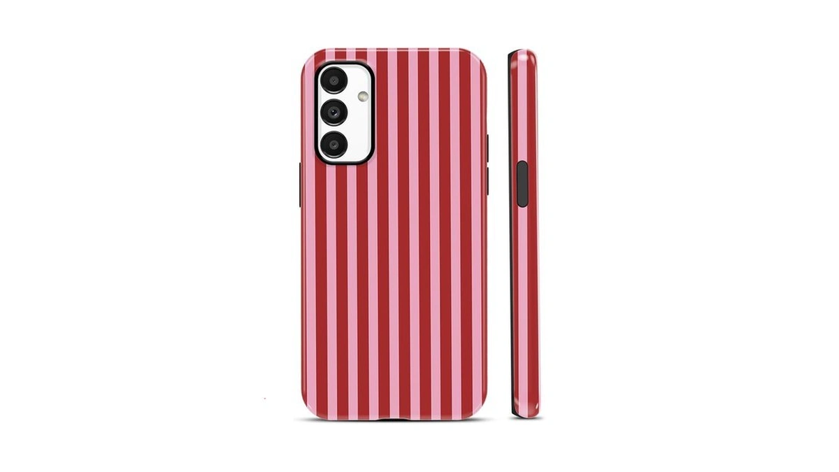 Aoldimu Cute Red Striped Phone Case For Samsung Galaxy A13