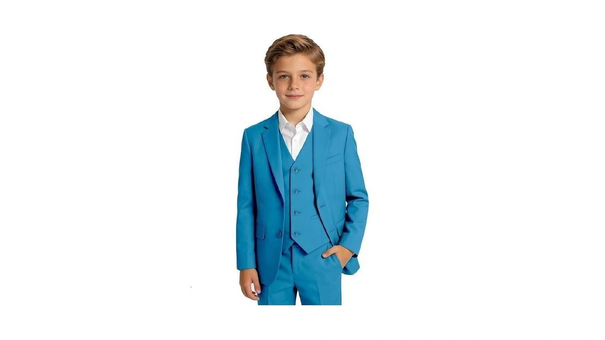Yuanlu 3 Piece Kids Suits For Boys Slim Fit Dresswear