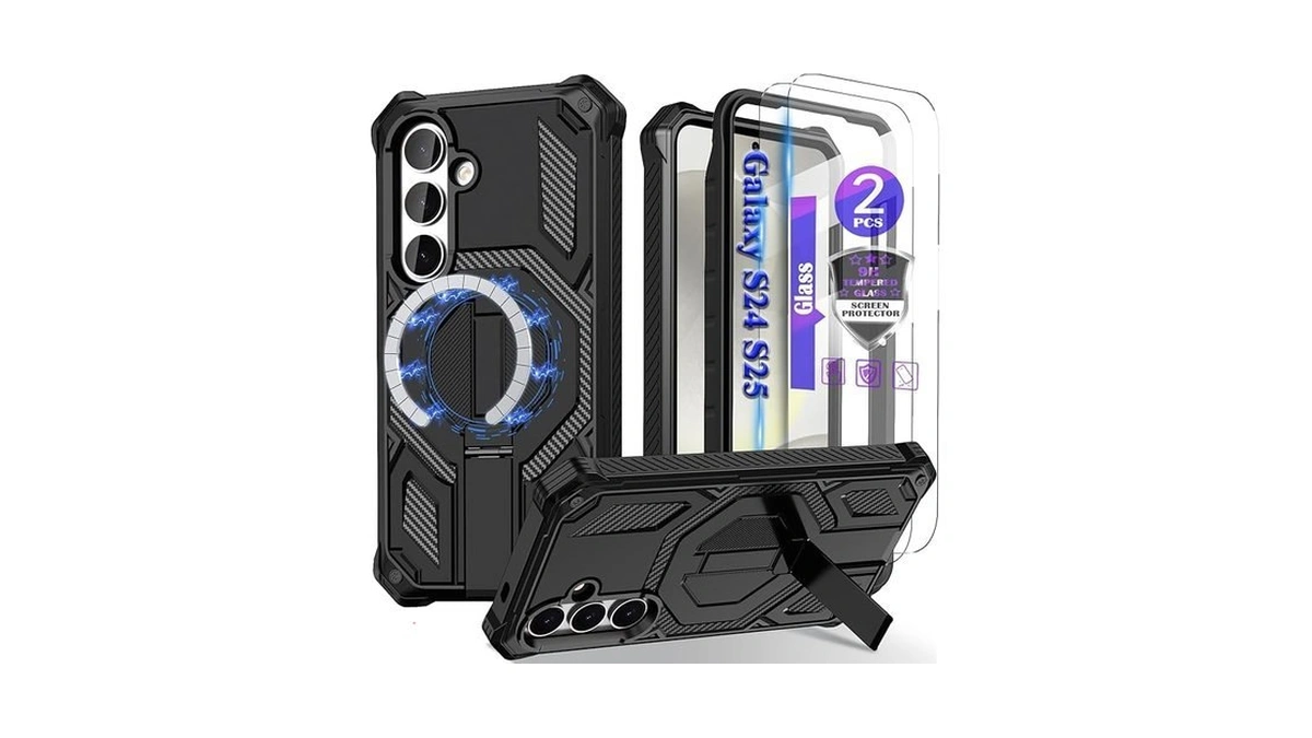 Ymhxcy Magnetic For Galaxy S24/s25 Case With Kickstand, [compatible With