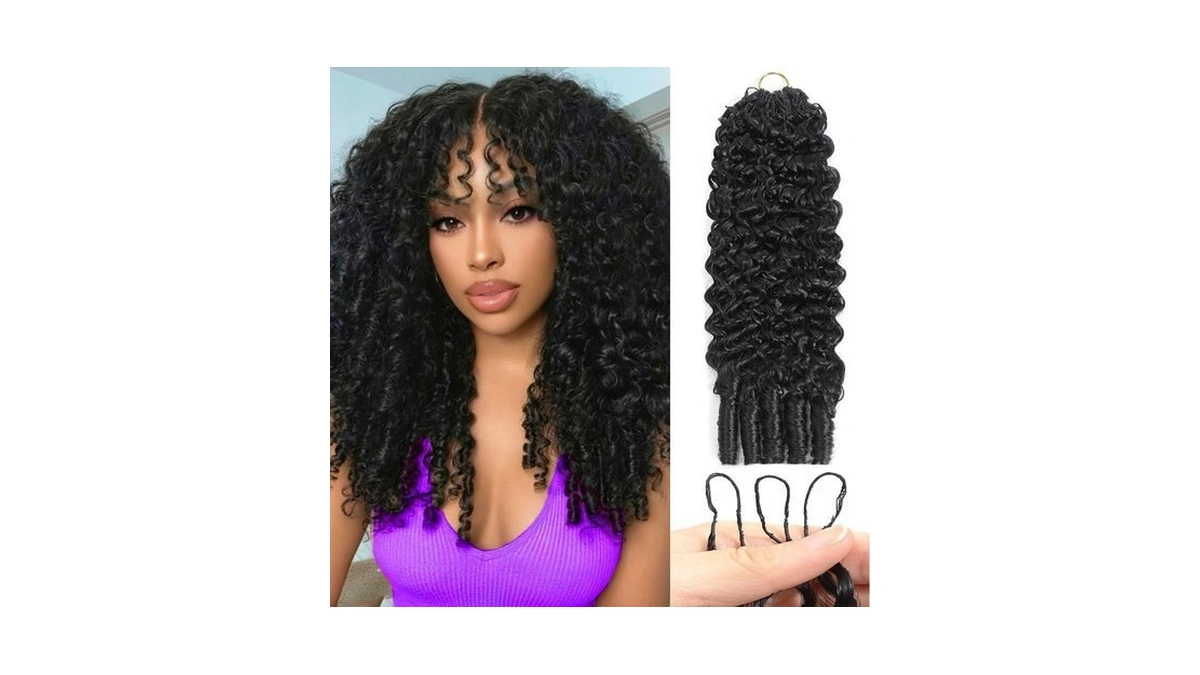 Hairock Feather Crochet Human Hair Pre-separated 20 Inch Burmese Curly