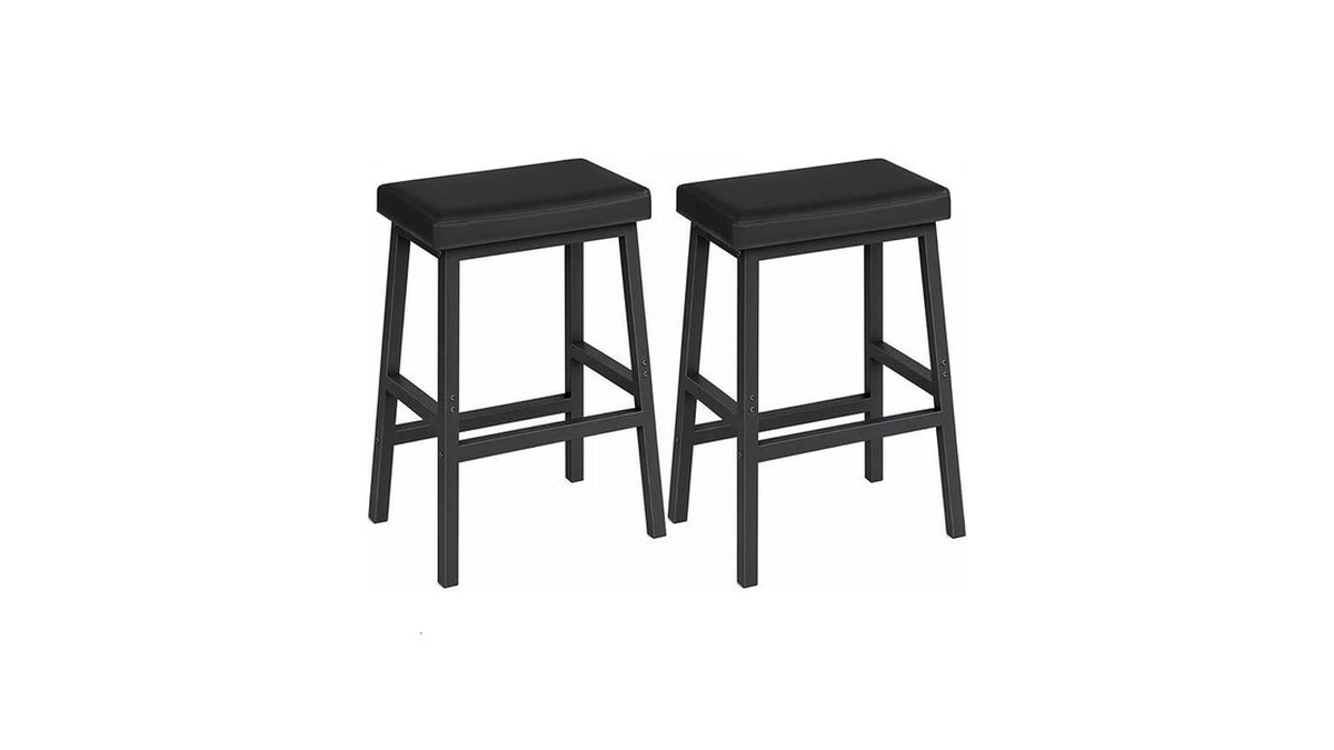 Hoobro Bar Stools, Set Of 2 Bar Chairs, Counter Height