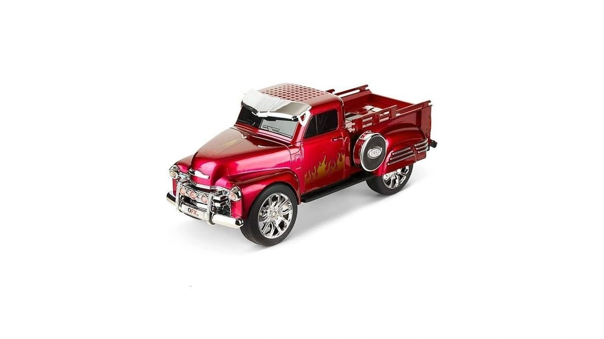 Qfx Bluetooth 1953 Hot Rod Pickup Truck Replica Speaker, 3-inch
