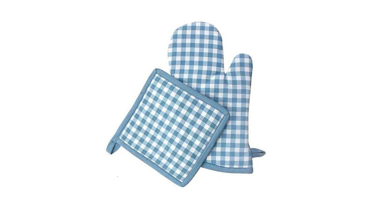 Cotton Candy Oven Mitten And Pot Holder Set.100% Cotton. One