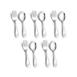 Lianyu 10-piece Toddler Utensils Set, Stainless Steel Children Silverware Set