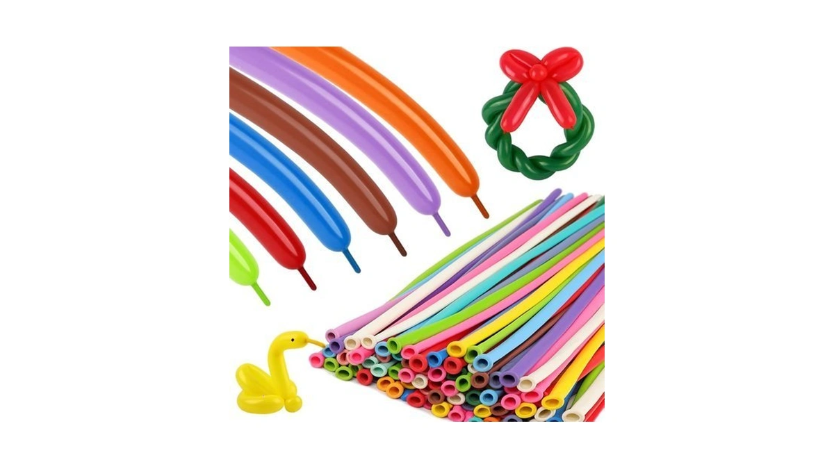 Multi 260 Balloons, 100pcs Long Balloons For Building Balloon Arches,