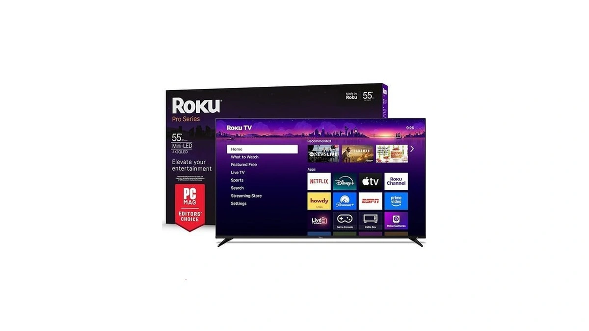 Roku Smart Tv – 55-inch Pro Series, Mini-led Tv –