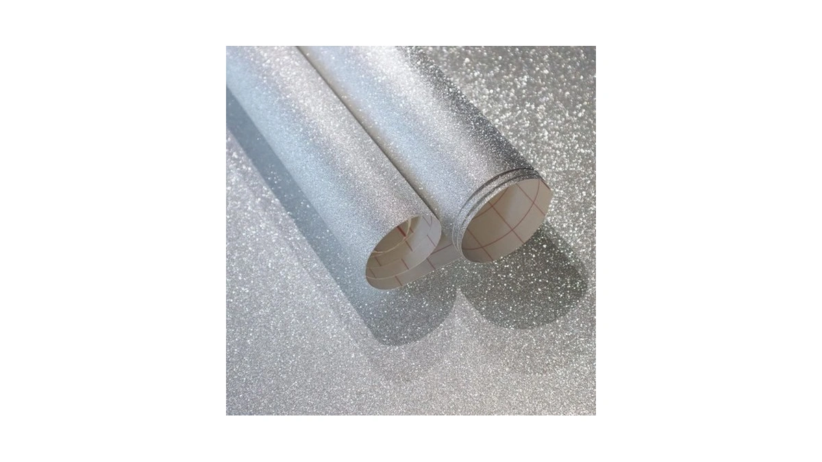 Glitter Silver Wallpaper Silver Conta...