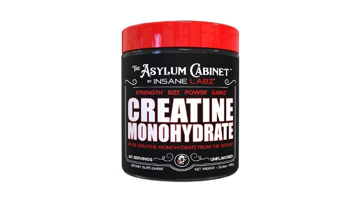 Insane Labz Creatine Monohydrate - Unflavored, Supports Increased Strength, Size