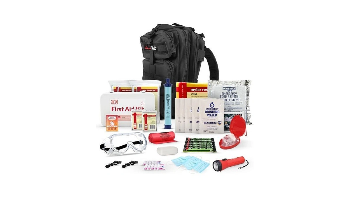 Ever Ready First Aid Disaster Relief Kit- Black