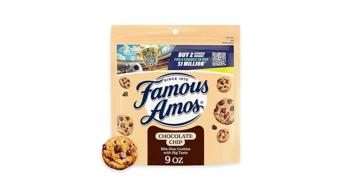 Famous Amos Classic Chocolate Chip Cookies, Bite-size Cookies, Great For