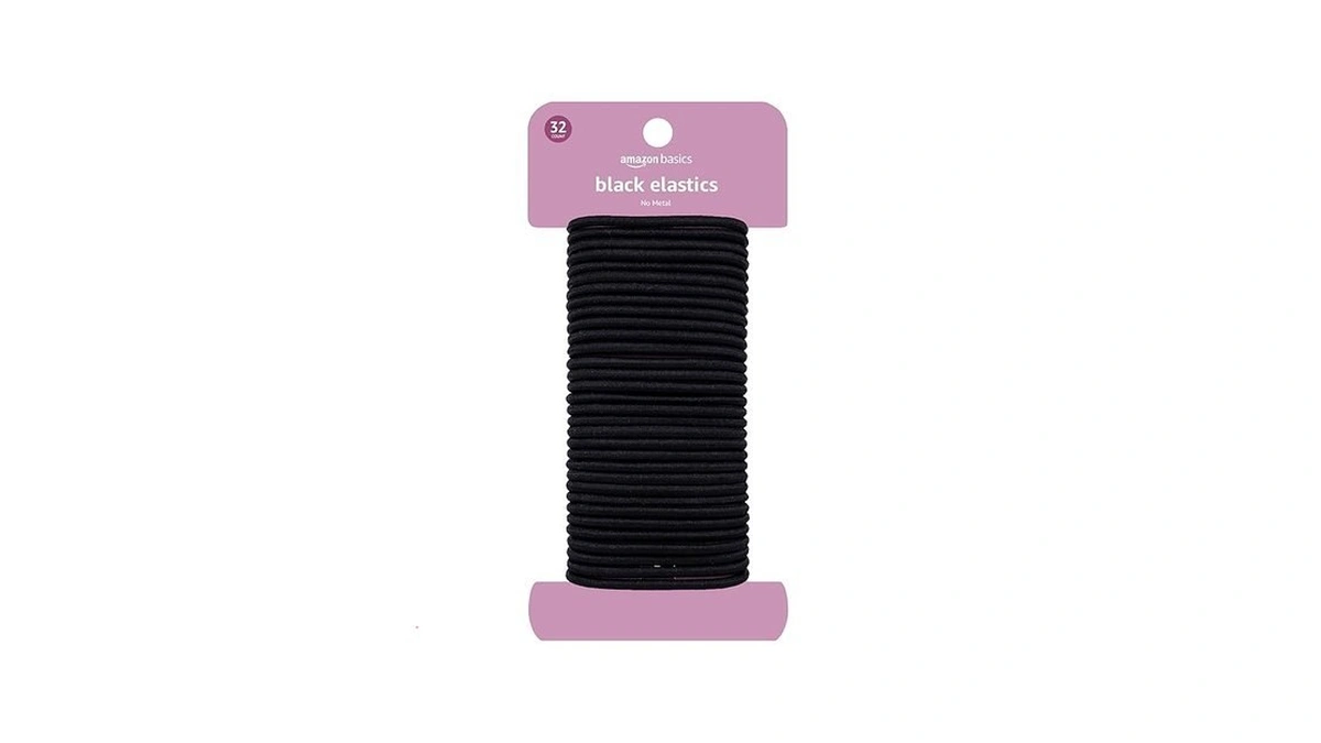 Amazon Basics No Damage Elastic Hair Ties, Ponytail Holders For