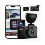Wireless Dash Cam Front And Rear, 4k +2.5khd 2-channel Dashcam,