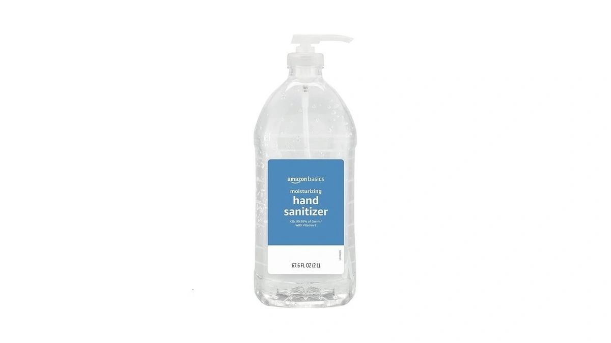 Amazon Basics Hand Sanitizer, Original Scent, Contains 62% Ethyl Alcohol,