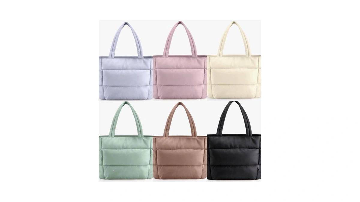Hotor Puffer Tote Bag For Women, Nurses - Multi-pocket Lightweight