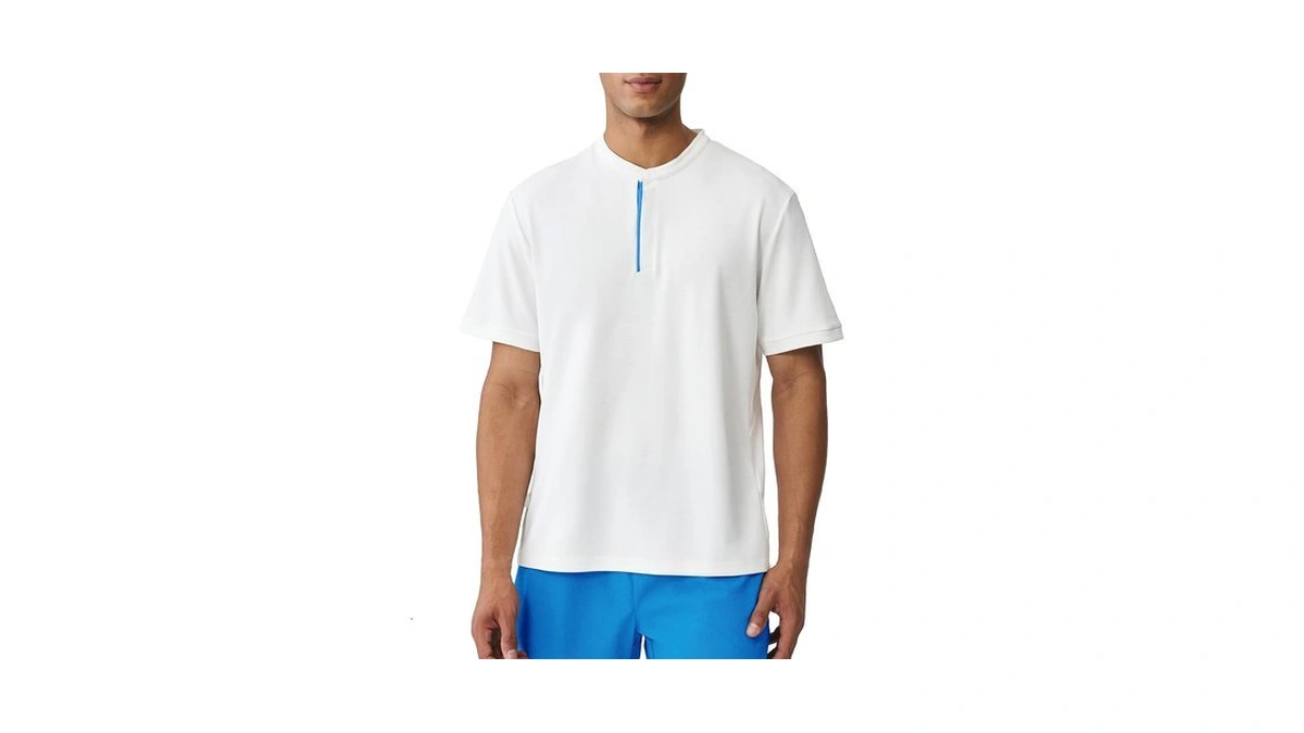 K-swiss Men's Henley Shirt - Quick Dry Breathable Lightweight Casual