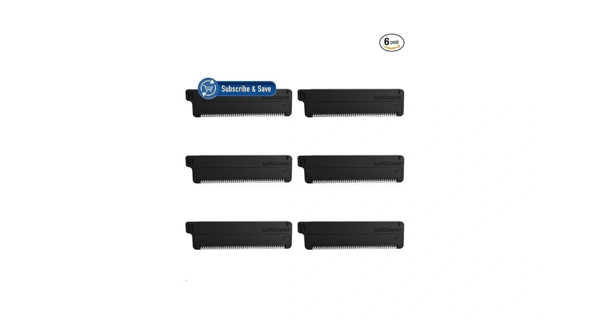 Bakblade 2.0 Refill Cartridges Bundle, Back Hair & Body Shaver