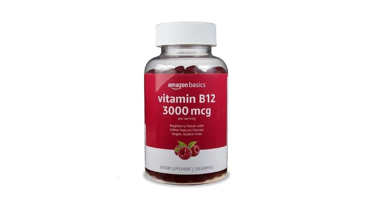 Amazon Basics Vitamin B12 3000 Mcg Gummies, Normal Energy Production