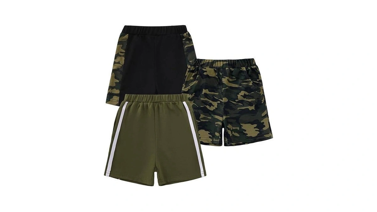 Veggiedot Toddler Boys Shorts 3t 4t Boys Athltic Shorts Camo