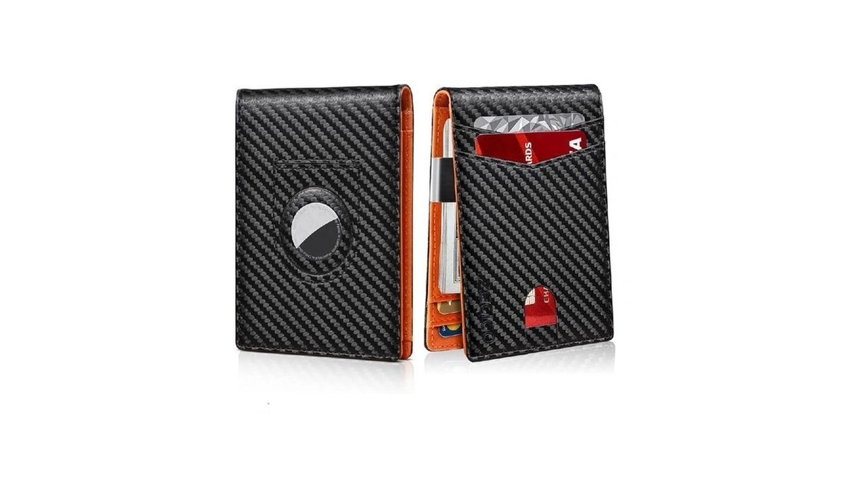 Zecico Mens Slim Wallet Money Clip: Bifold Vegan Leather Wallets