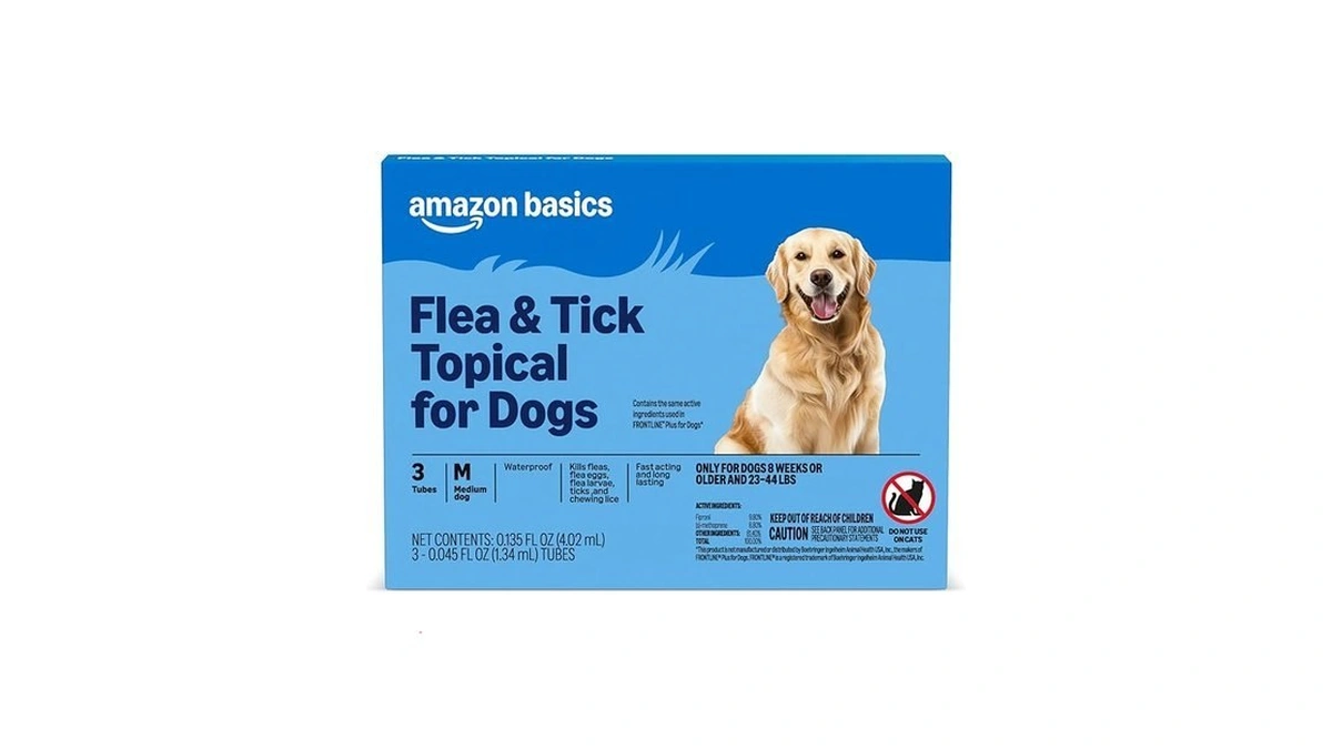 Amazon Basics Flea And Tick Topical Treatment For Medium Dogs